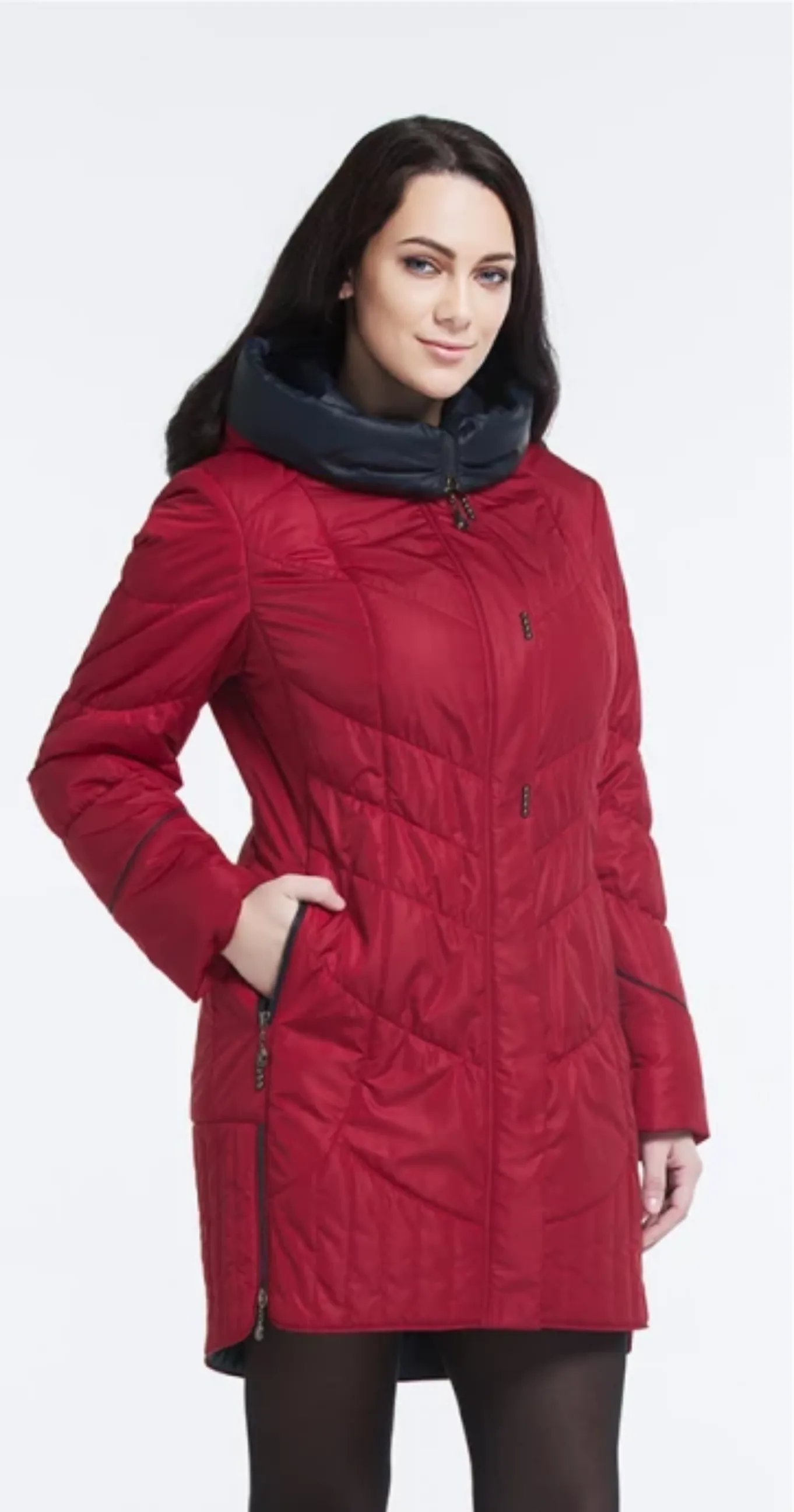 Women's Winter Casual Hooded Coat | Plus Size